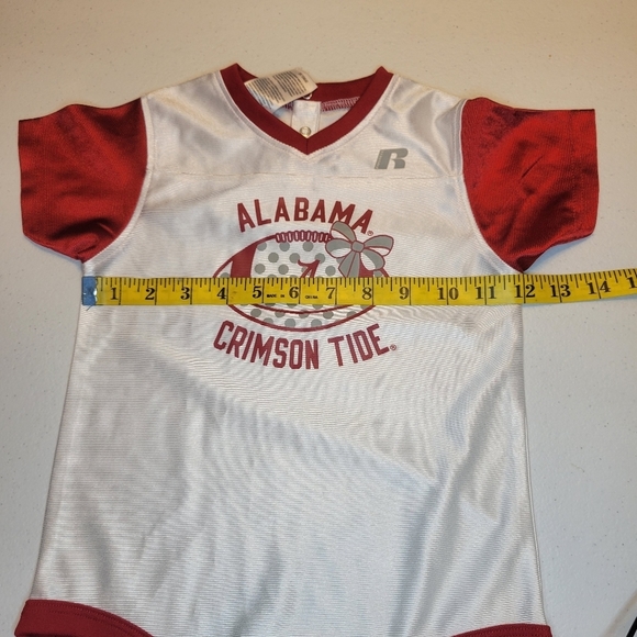 RUSSELL Athletic Girls 24mo Alabama Crimson Tide Jersey Bodysuit - Picture 5 of 7